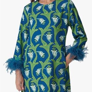 Beautiful Dressy  Feather Cuff Dress